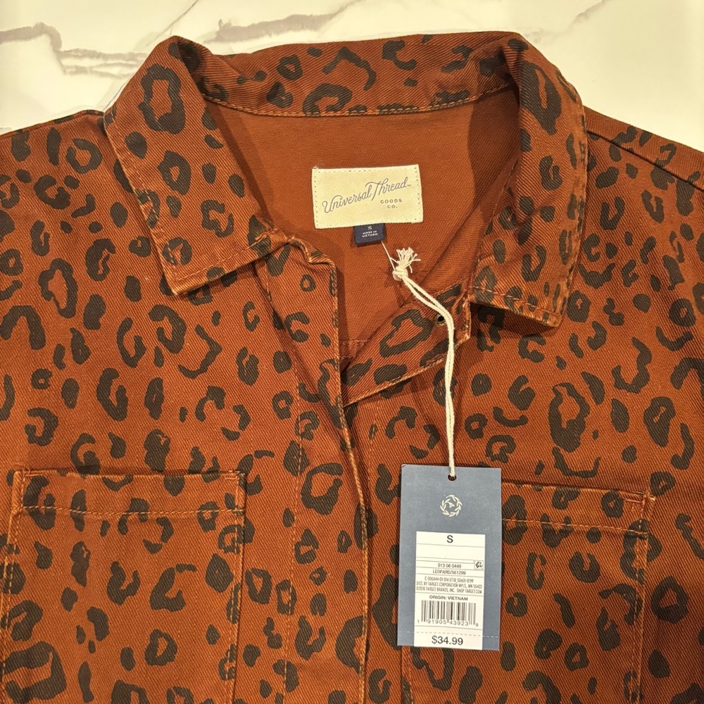 Universal Thread Leopard Print Jacket NWT - image 4